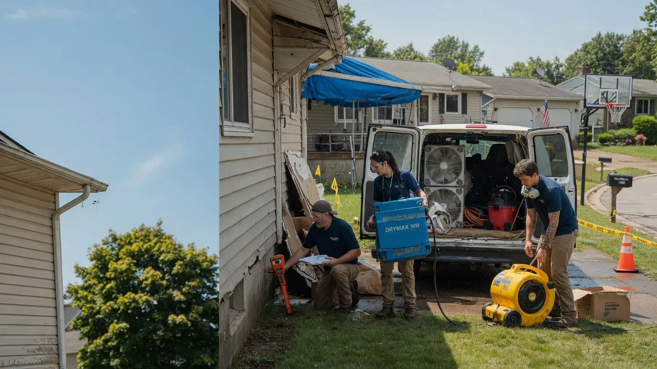 Ceiling Leak Cleanup in Wampum, PA near me